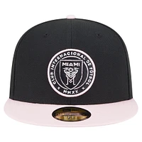 Casquette ajustée Inter Miami CF 2025 Kickoff 59FIFTY noire New Era pour homme