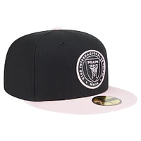 Casquette ajustée Inter Miami CF 2025 Kickoff 59FIFTY noire New Era pour homme
