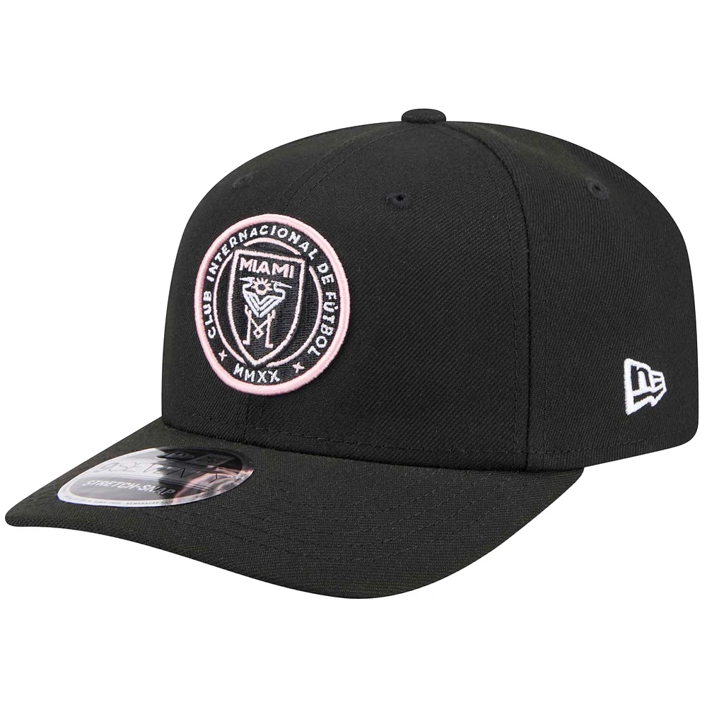 Casquette extensible noire Inter Miami CF 9SEVENTY New Era pour homme