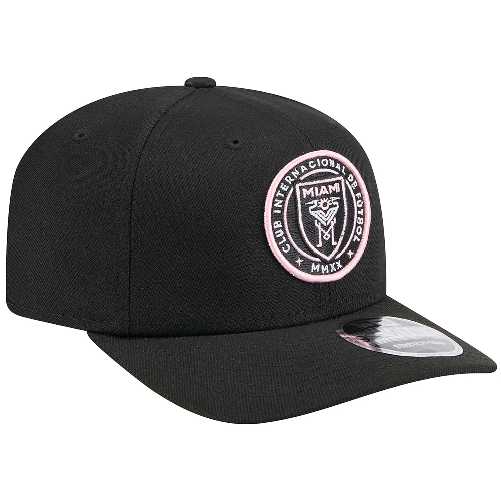 Casquette extensible noire Inter Miami CF 9SEVENTY New Era pour homme