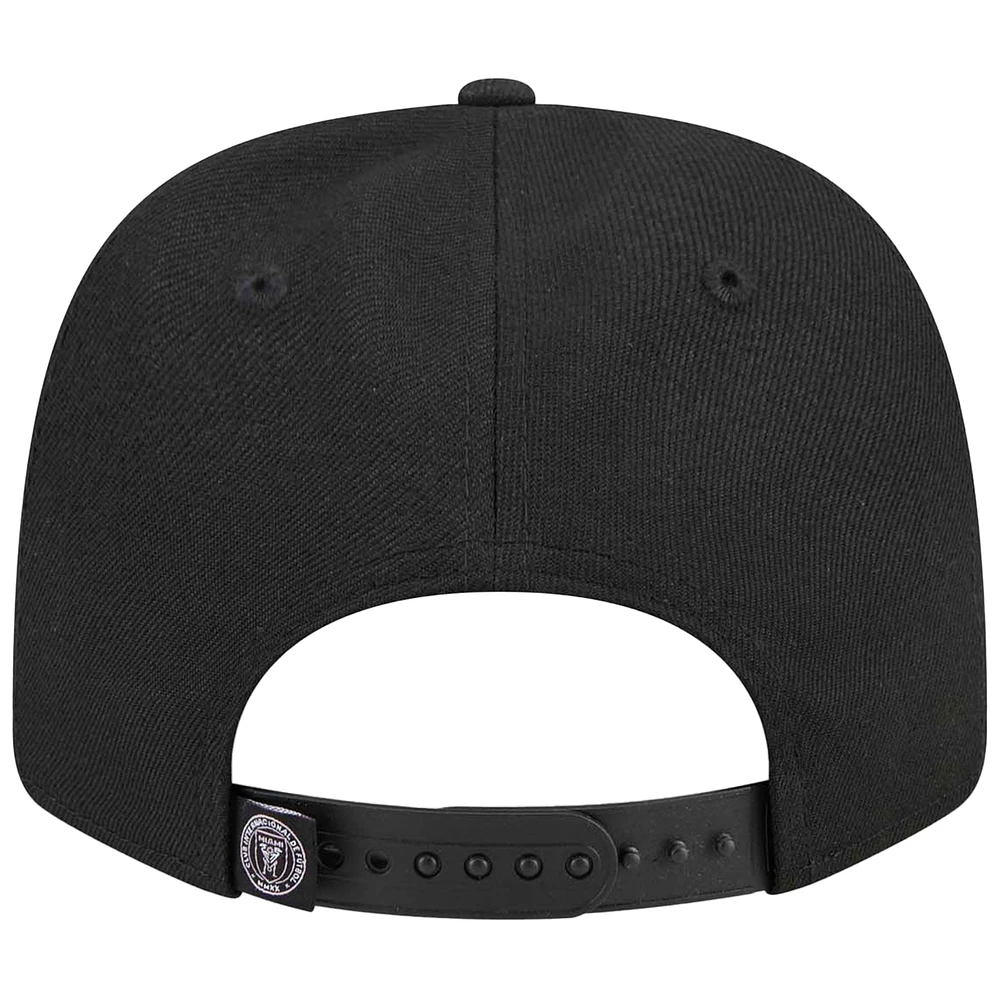 Men's New Era  Black Inter Miami CF 9SEVENTY Stretch-Snap Hat