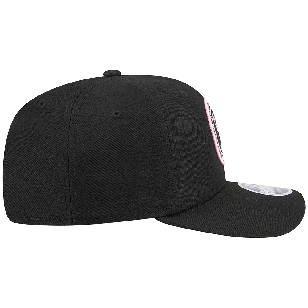 Casquette extensible noire Inter Miami CF 9SEVENTY New Era pour homme