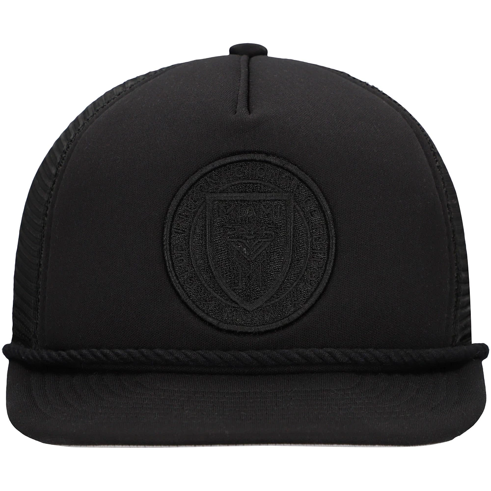 Casquette de golf à visière snapback Active Tone Inter Miami CF noire New Era pour homme