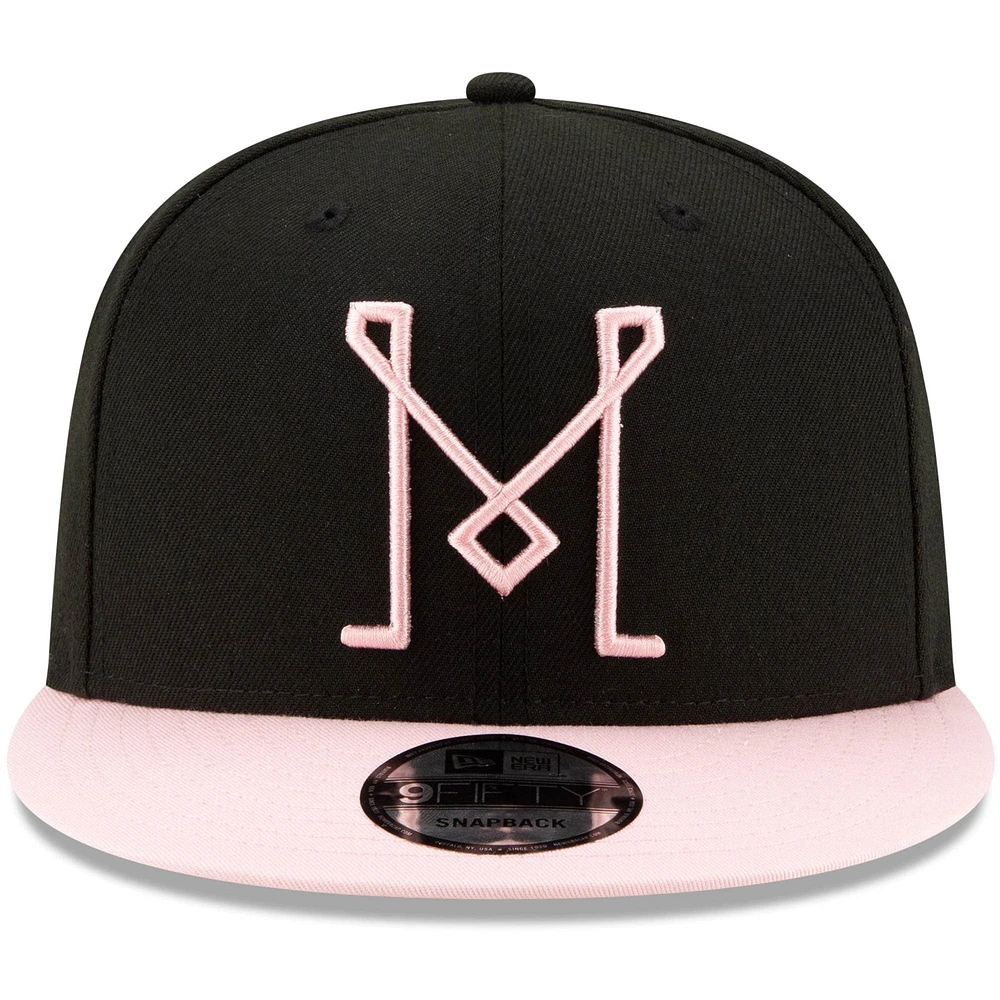 Men's New Era Black Inter Miami CF Starting 9FIFTY Adjustable Snapback Hat