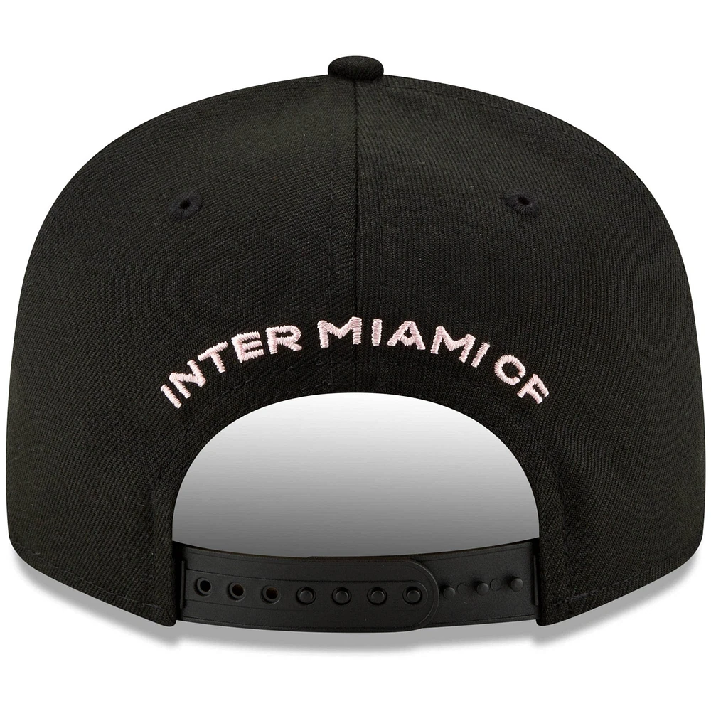 Men's New Era Black Inter Miami CF Starting 9FIFTY Adjustable Snapback Hat
