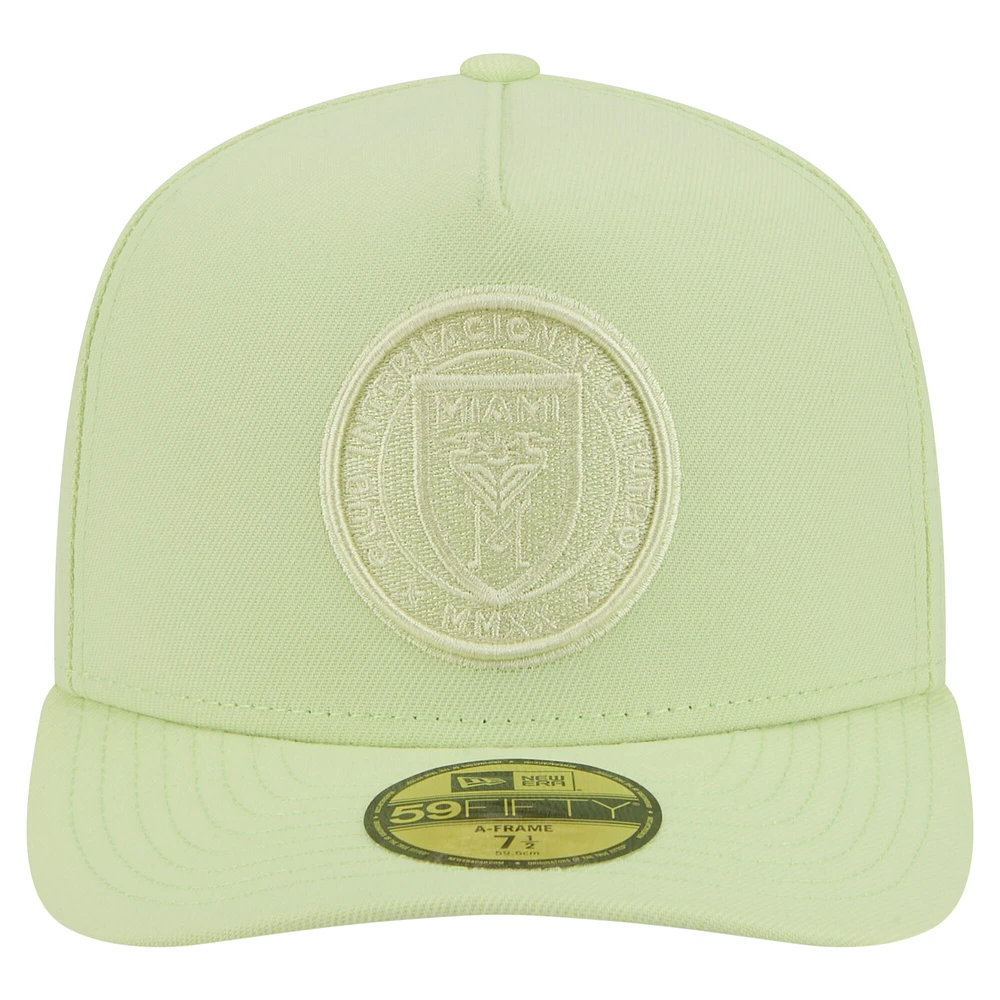 Casquette ajustée New Era 59FIFTY verte Inter Miami CF Color Pack pour homme