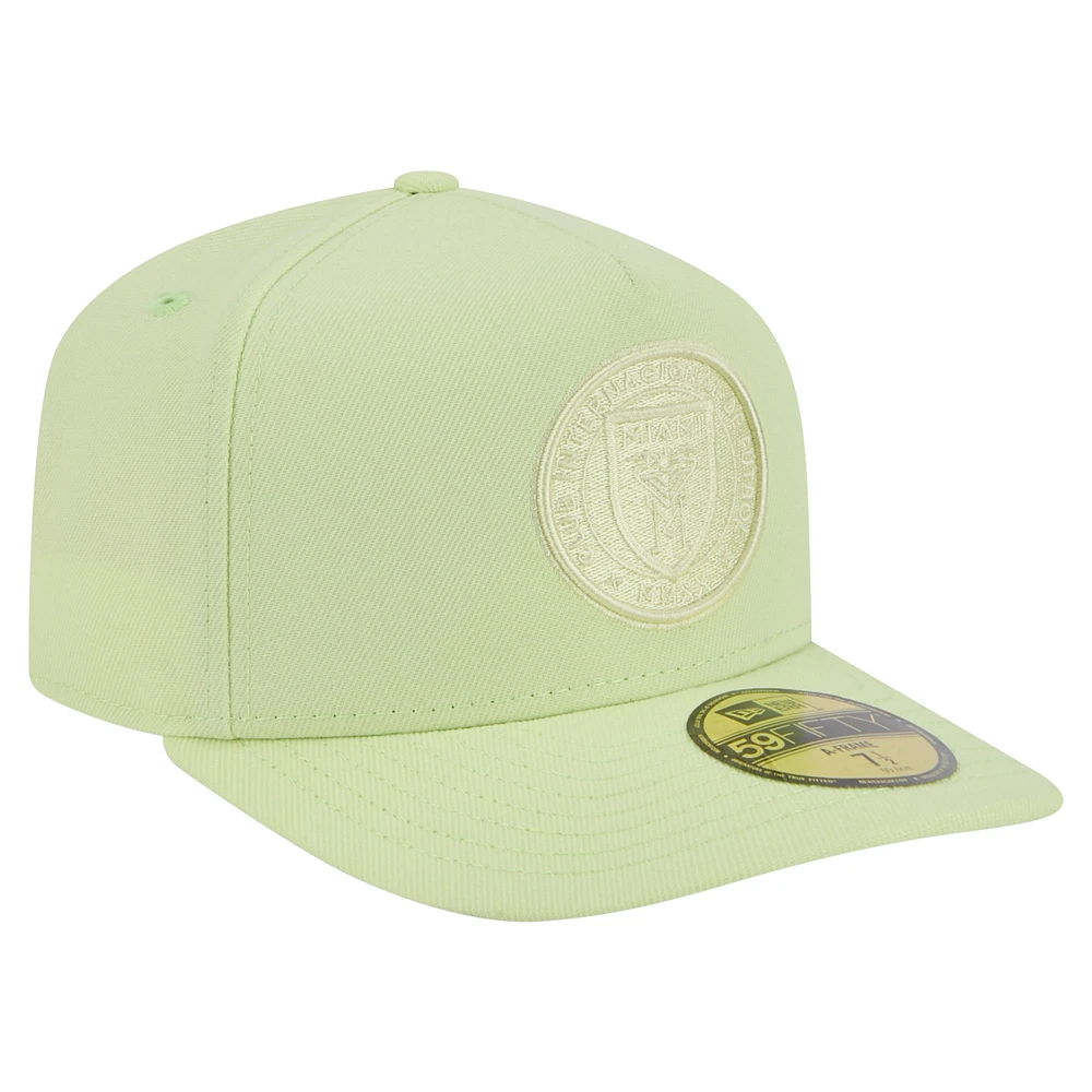 Casquette ajustée New Era 59FIFTY verte Inter Miami CF Color Pack pour homme