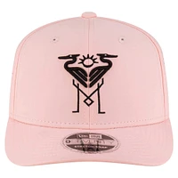 Men's New Era Pink Inter Miami CF 9SEVENTY COOLERA Stretch-Snap Adjustable Hat