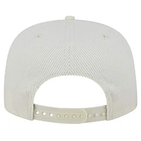 Casquette réglable de golfeur en velours côtelé blanc Inter Miami CF Throwback New Era pour hommes