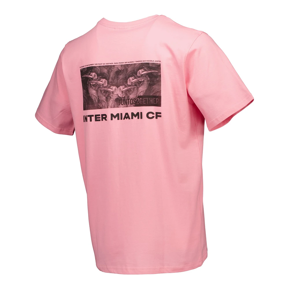 T-shirt décontracté rose pour hommes, Inter Miami CF Street Heavyweight