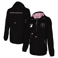 Veste à capuche noire quart de zip Stadium Essentials Inter Miami CF Compete pour hommes