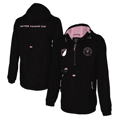 Veste à capuche noire quart de zip Stadium Essentials Inter Miami CF Compete pour hommes