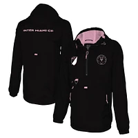 Veste à capuche noire quart de zip Stadium Essentials Inter Miami CF Compete pour hommes