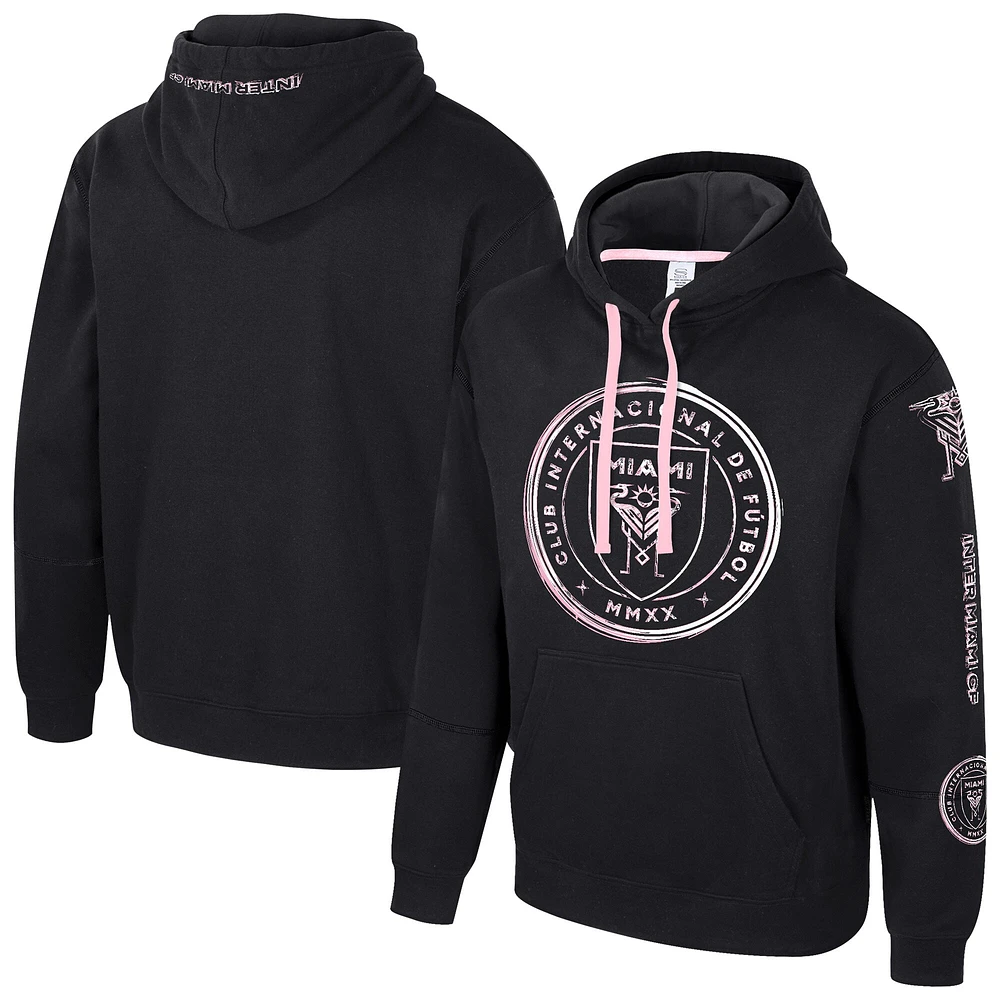 Sweat à capuche noir Stadium Essentials Inter Miami CF Elementized pour homme