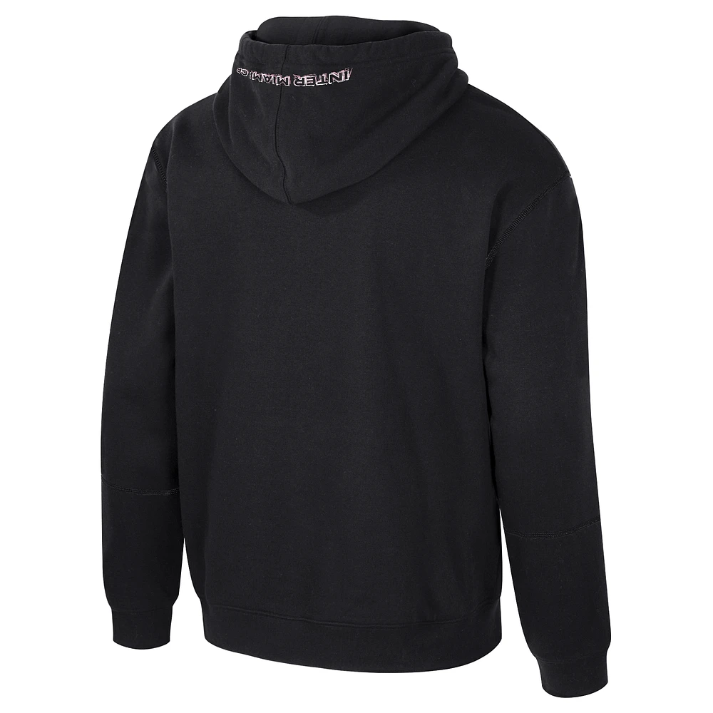 Sweat à capuche noir Stadium Essentials Inter Miami CF Elementized pour homme