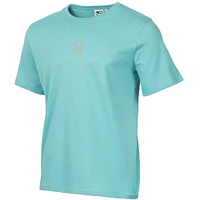 Men's Teal Inter Miami CF  Skyline Heron Heavy Relaxed T-Shirt