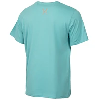 Men's Teal Inter Miami CF  Vice Script Heavy Relaxed T-Shirt