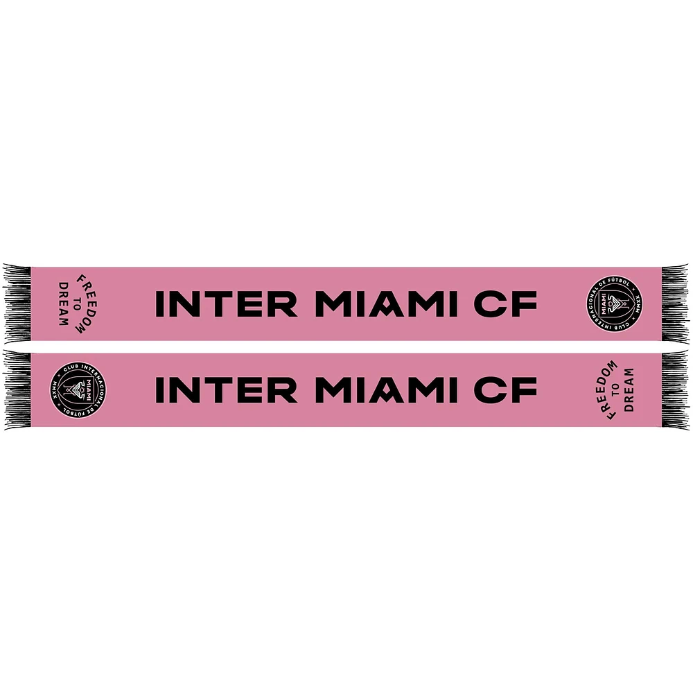 Écharpe rose à crochet en jersey Inter Miami CF