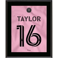 Robert Taylor Inter Miami CF 10.5" x 13" Heart Beat Jersey Style Number 16 Sublimated Plaque