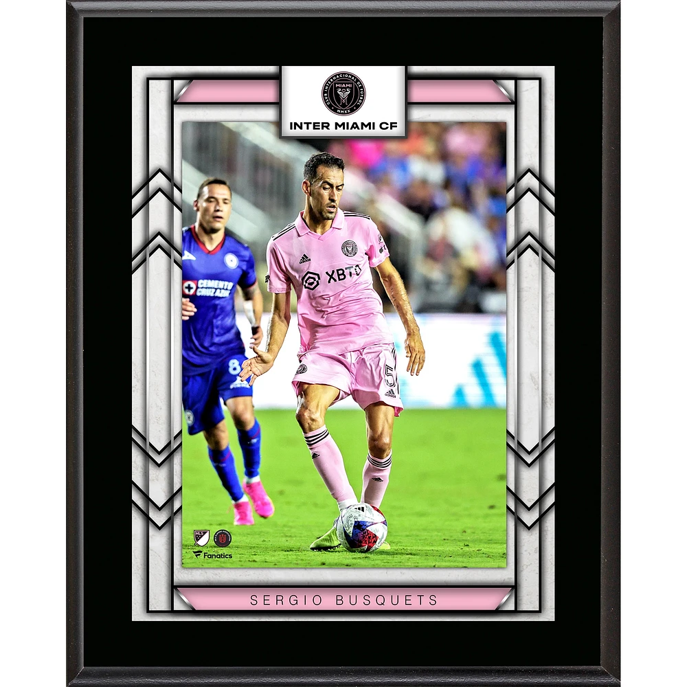 Sergio Busquets Inter Miami CF 10.5" x 13" Sublimated Player Plaque