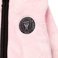 Toddler Sport Design Sweden  Pink Inter Miami CF Tie-Breaker Teddy Full-Zip Hoodie