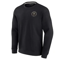 Sweat-shirt unisexe Fanatics noir Inter Miami CF super doux