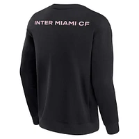 Sweat-shirt unisexe Fanatics noir Inter Miami CF super doux