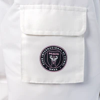 Women's Lusso  White Inter Miami CF Paige Half-Zip Hooded Jacket