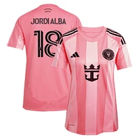 Women's adidas Jordi Alba Light Pink Inter Miami CF 2025 Euforia Replica Player Jersey