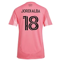 Women's adidas Jordi Alba Light Pink Inter Miami CF 2025 Euforia Replica Player Jersey