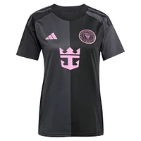 Women's adidas Jordi Alba Ramos Black Inter Miami CF 2025 The Fortitude Kit Replica Player Jersey