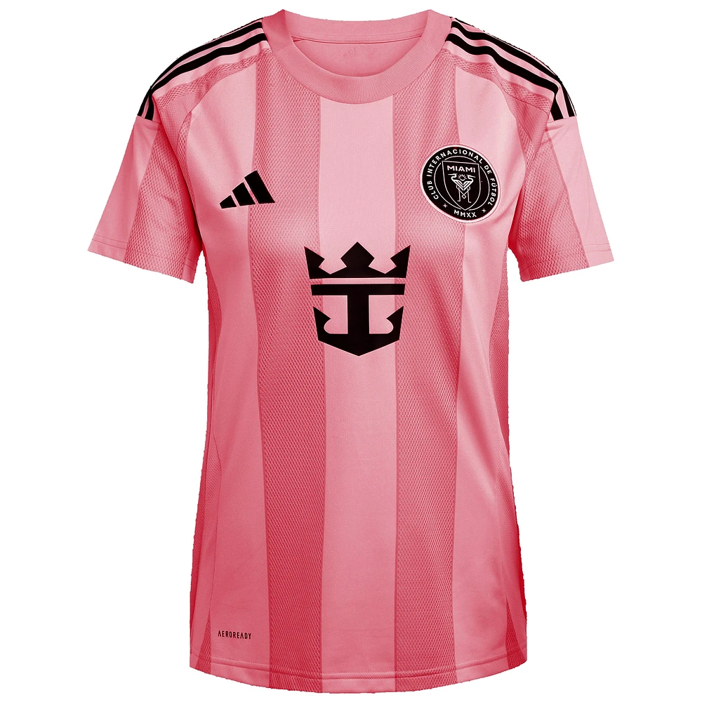 Maillot réplique du joueur adidas Lionel Messi rose clair Inter Miami CF 2025 Euforia pour femme