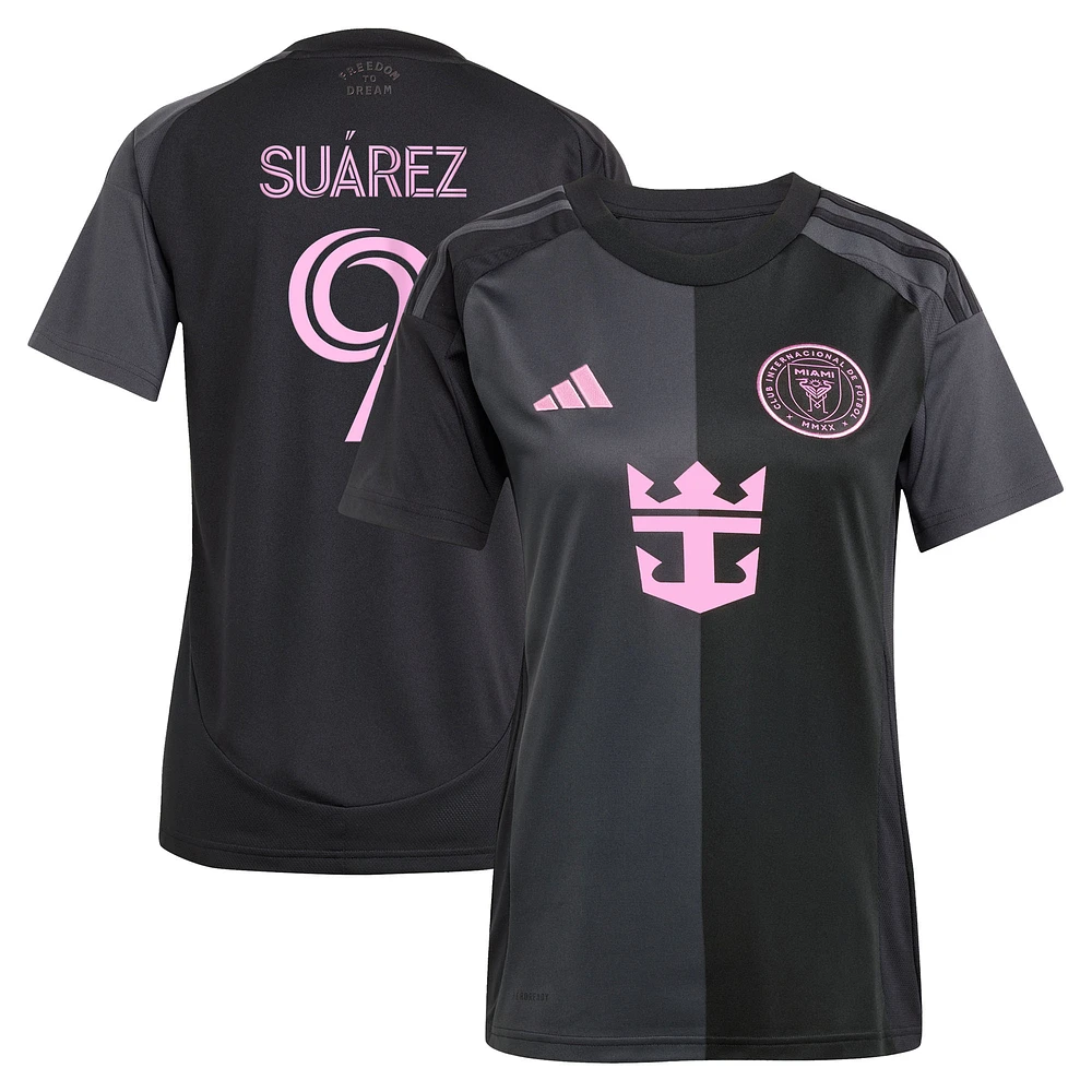 Women's adidas Luis Suárez Black Inter Miami CF 2025 The Fortitude Kit Replica Player Jersey