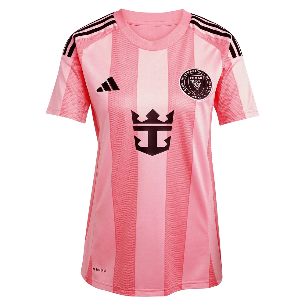 Women's adidas Sergio Busquets Light Pink Inter Miami CF 2025 Euforia Replica Player Jersey