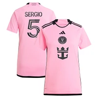 Maillot de joueur adidas Sergio Busquets rose Inter Miami CF 2024 2getherness Replica pour femme