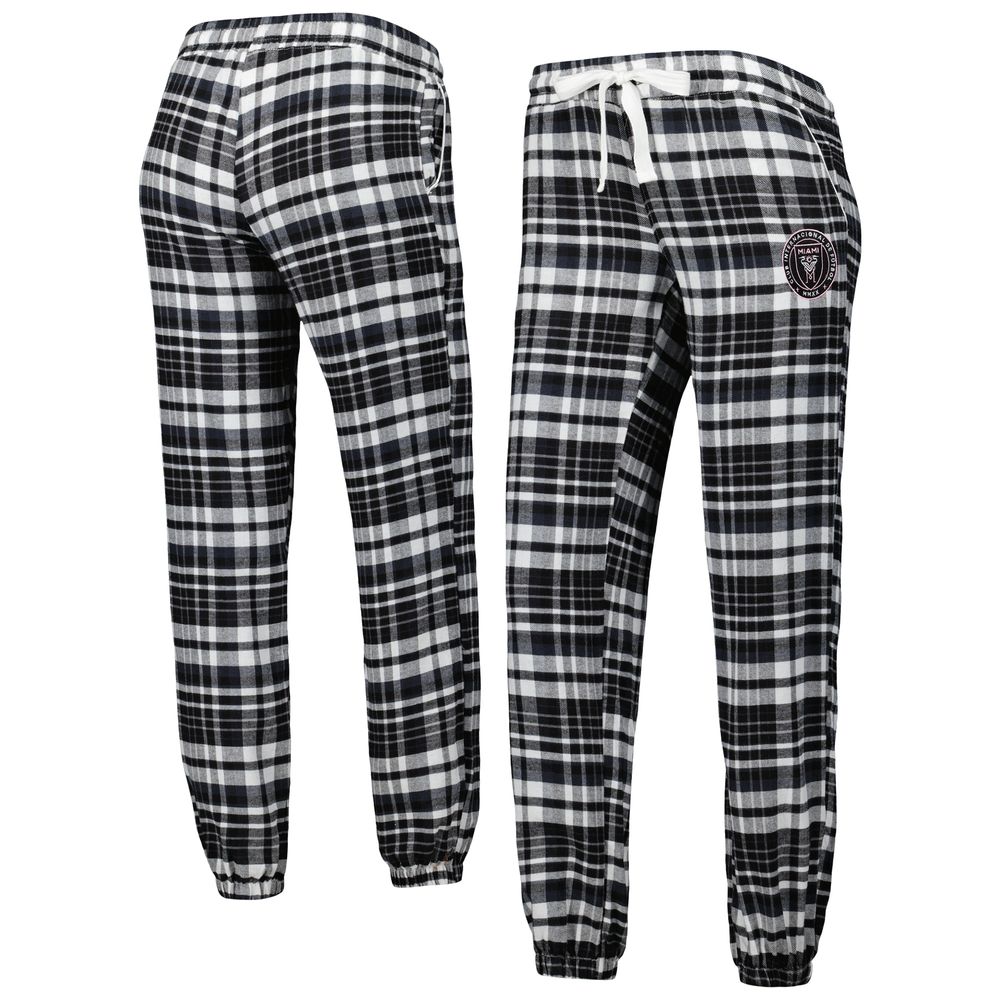 Women's Concepts Sport Black Inter Miami CF Mainstay Flannel Sleep Pants