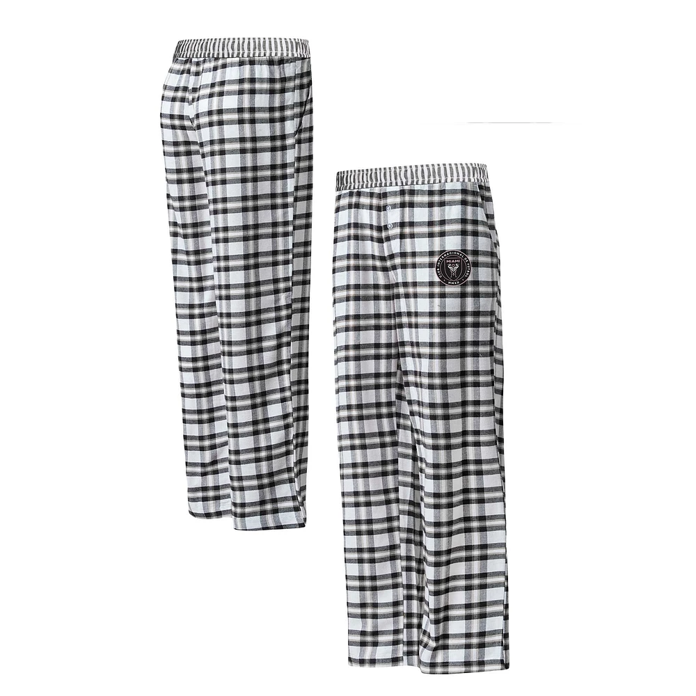 Pantalon en flanelle Concepts Sport noir Inter Miami CF Sienna pour femmes