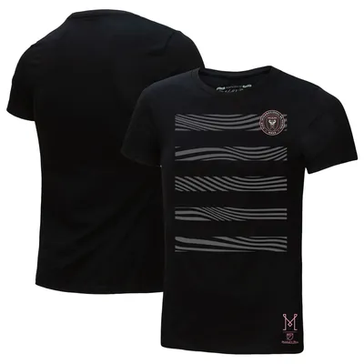Inter Miami CF Mitchell & Ness Women's Reflective Pattern Stripe T-Shirt - Black