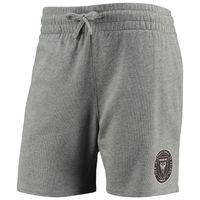 Women's Mitchell & Ness Heathered Gray Inter Miami CF Logo Shorts