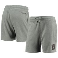 Women's Mitchell & Ness Heathered Gray Inter Miami CF Logo Shorts