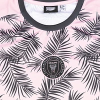 T-shirt rose de l'équipe départ l'Inter Miami CF à domicile pour jeunes sportifs