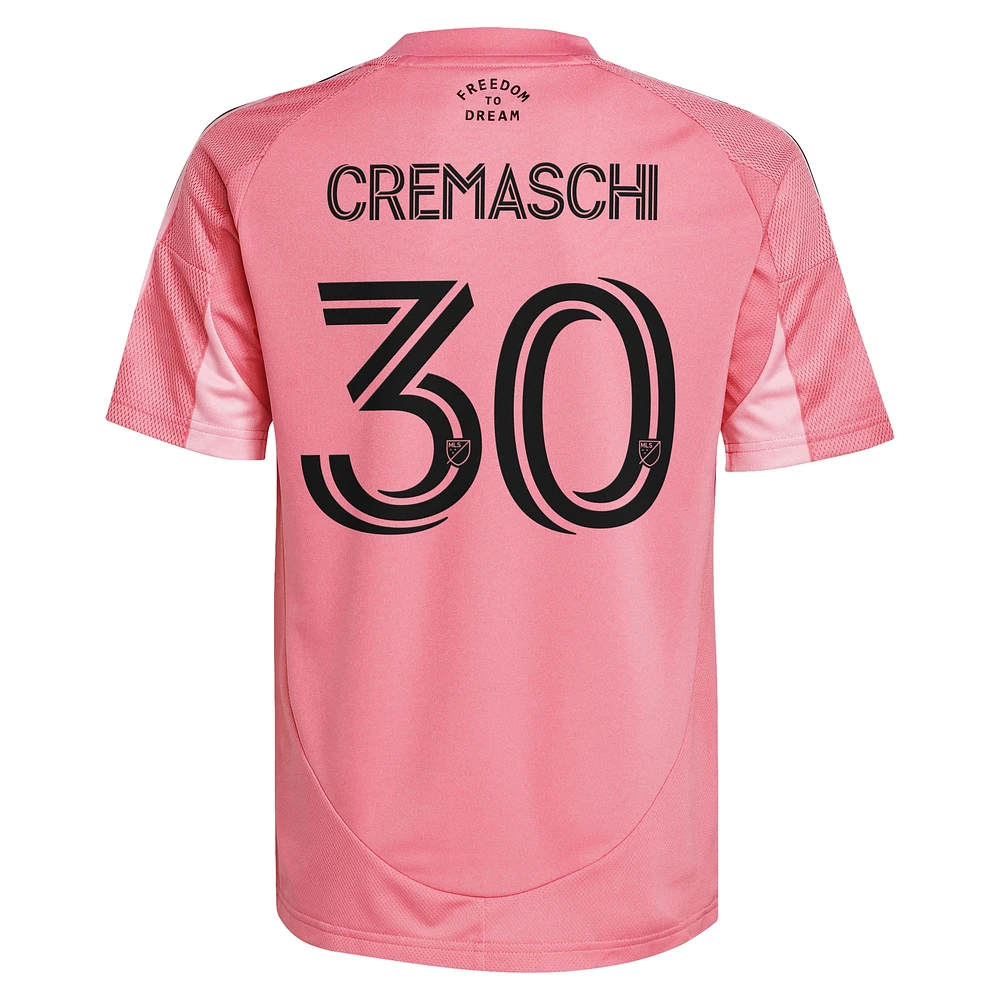 Youth adidas Benjamin Cremaschi Light Pink Inter Miami CF 2025 Euforia Replica Player Jersey