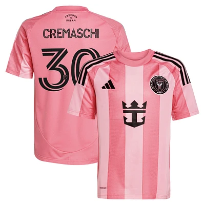 Youth adidas Benjamin Cremaschi Light Pink Inter Miami CF 2025 Euforia Replica Player Jersey