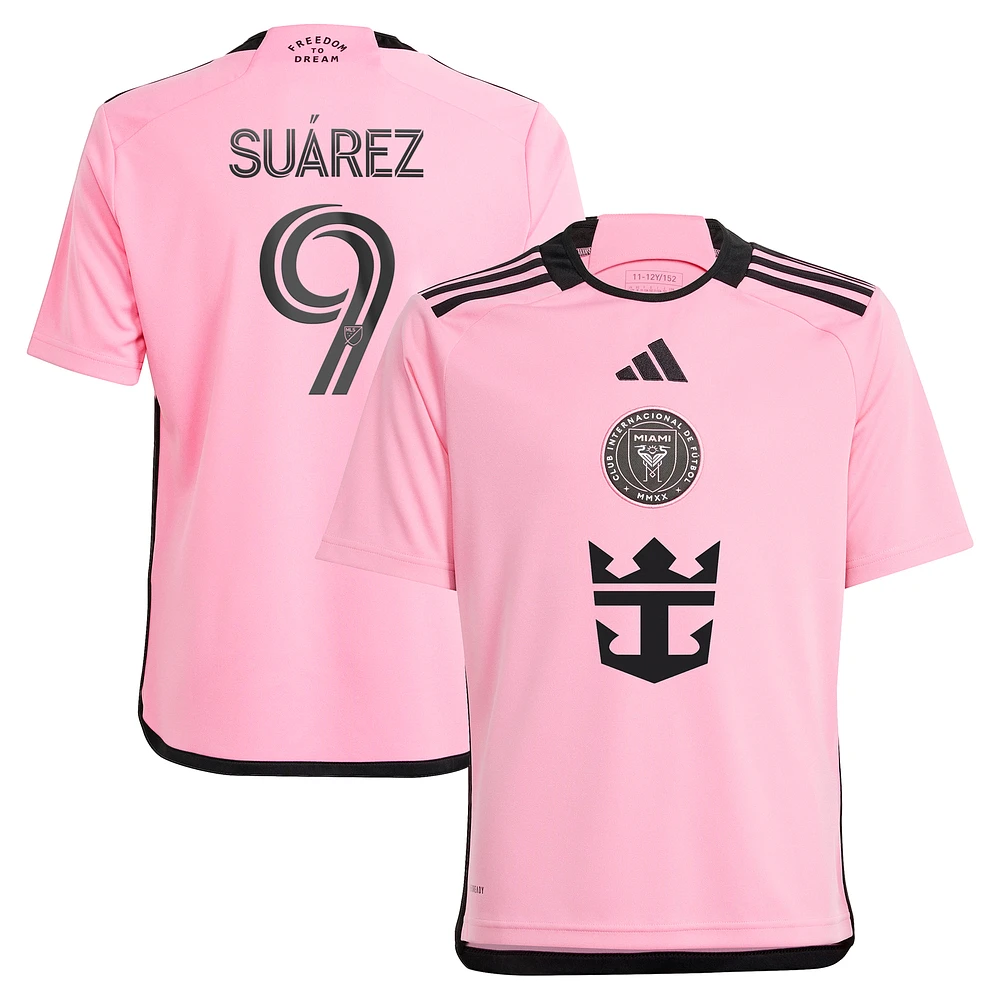 Maillot de joueur adidas Luis Suárez rose Inter Miami CF 2024 2getherness Replica pour jeune