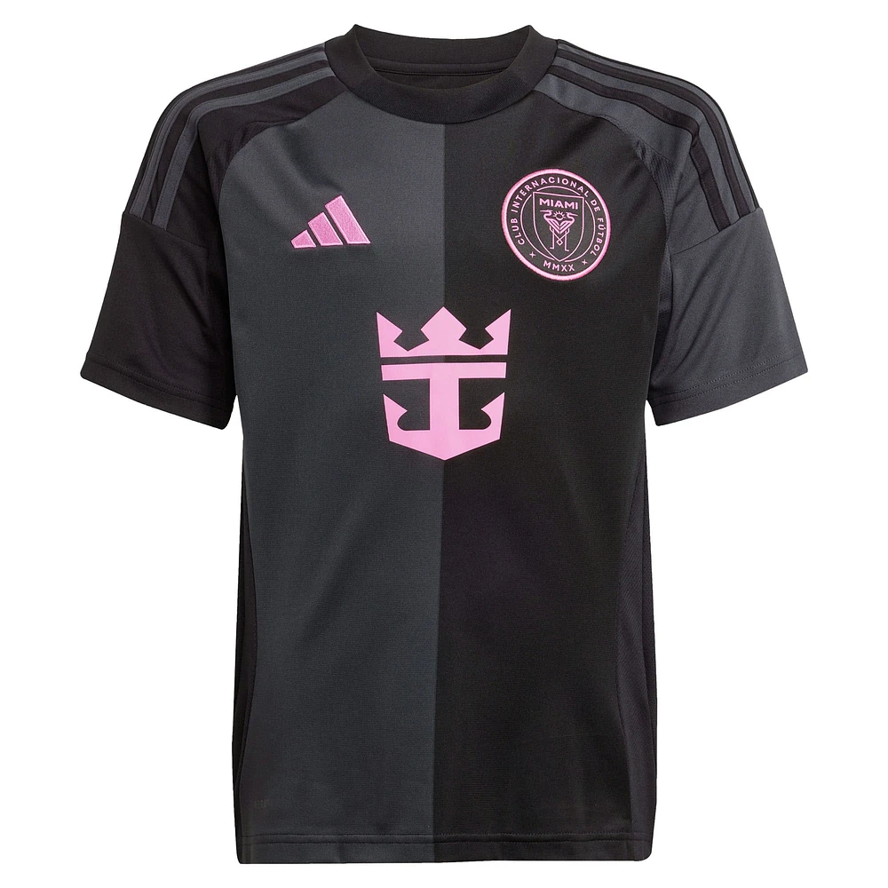 Maillot de joueur réplique adidas Sergio Busquets noir Inter Miami CF 2025 The Fortitude Kit pour jeunes