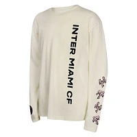 Ensemble de 2 t-shirts à manches longues et courtes Triple Dip noir/beige pour jeunes Inter Miami CF