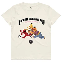Youth Peace Collective x Sesame Street Cream Inter Miami CF Photorealistic T-Shirt