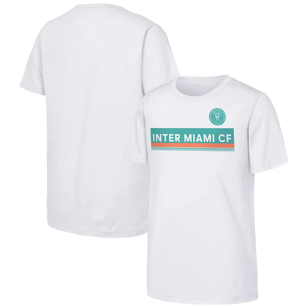 T-shirt blanc à crochet pour jeunes Inter Miami CF 2024