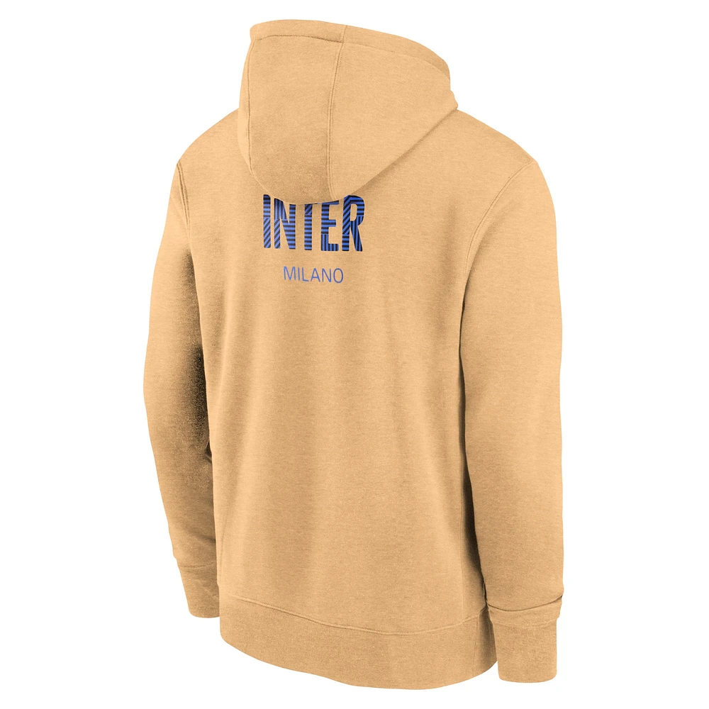 Sweat à capuche Nike Gold Inter Milan Club pour homme