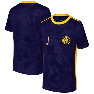 Youth Nike Navy Inter Milan 2024/25 Third Academy Pro Pre-Match Top